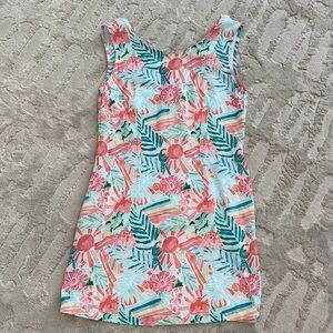 Floral Sleeveless Dress - Multicolor
